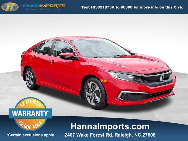 2020 Honda Civic LX — Sedan — 53,461 mi — Raleigh, NC