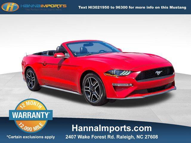 2019 Ford Mustang EcoBoost Premium — Convertible — 74,959 mi — Raleigh, NC