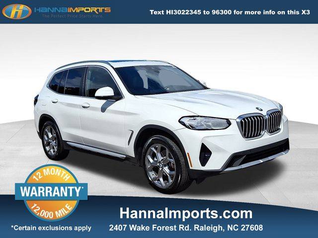 2023 BMW X3 30i — SUV — 52,420 mi — Raleigh, NC