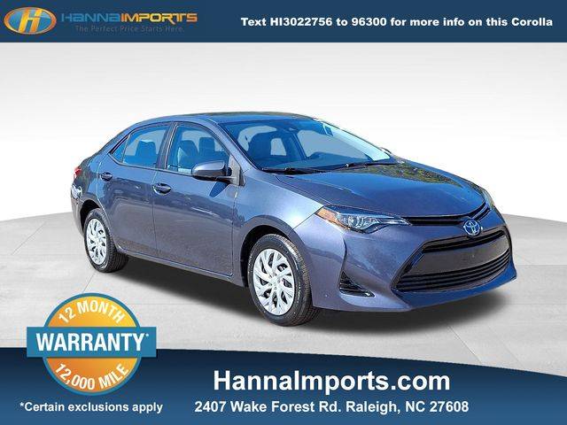 2017 Toyota Corolla LE — Sedan — 52,512 mi — Raleigh, NC