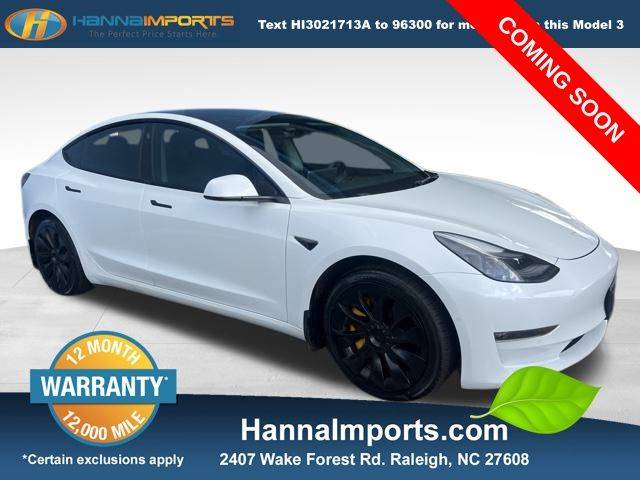 2021 Tesla Model 3 Standard Range Plus — Sedan — 106,743 mi — Raleigh, NC