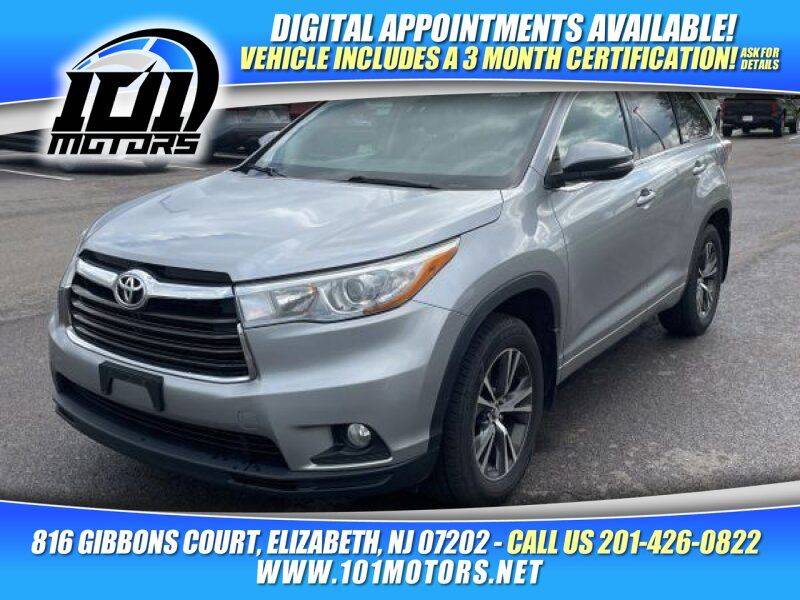 2016 Toyota Highlander XLE — SUV — 122,596 mi — Elizabeth, NJ