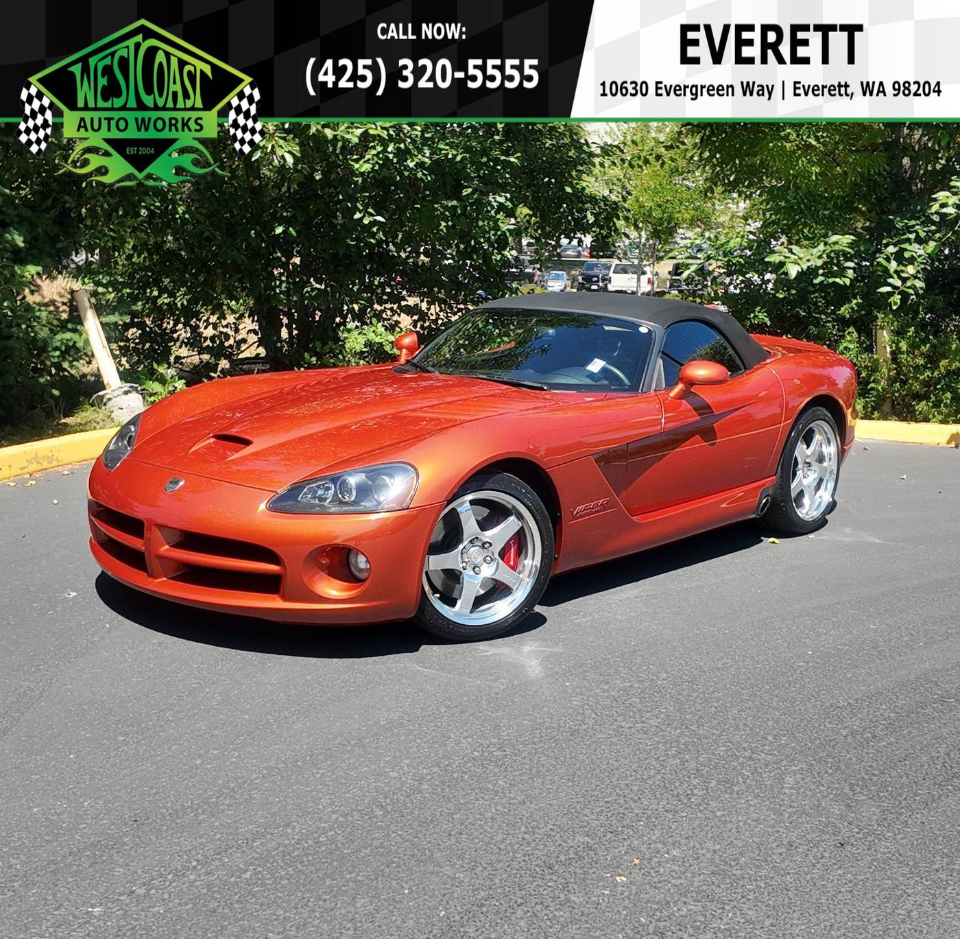 2005 Dodge Viper SRT-10 — Convertible — 21,479 mi — Everett, WA