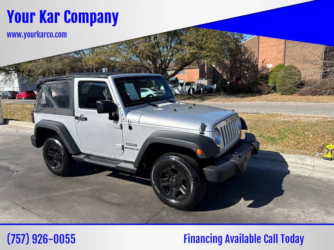 2012 Jeep Wrangler Sport — SUV — 90,487 mi — Norfolk, VA