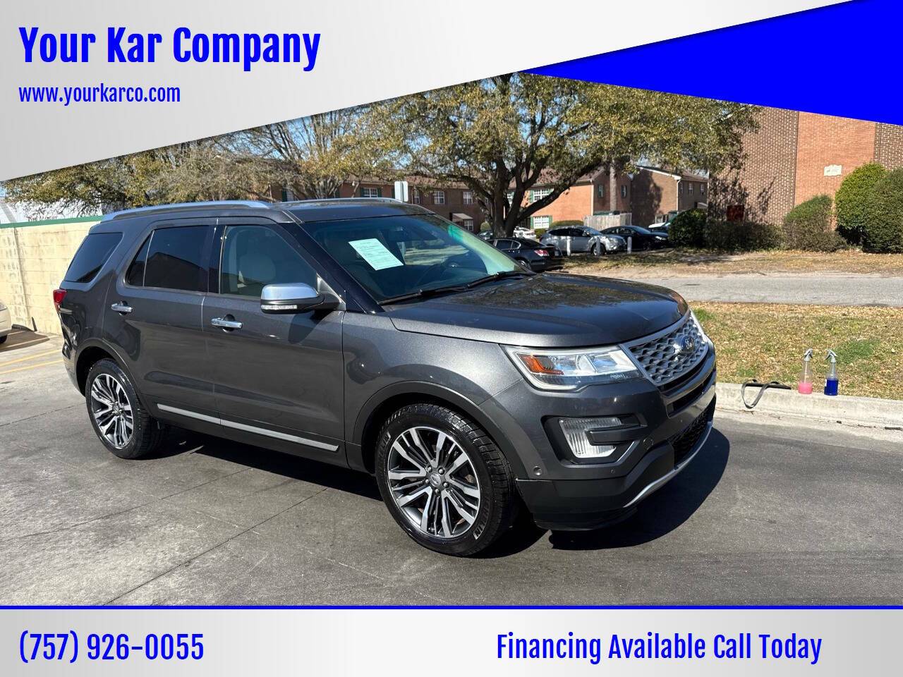 2016 Ford Explorer Platinum — SUV — 84,400 mi — Norfolk, VA