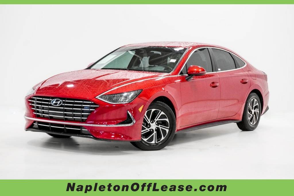 2021 Hyundai Sonata Hybrid Blue — Sedan — 48,158 mi — Arlington Heights, IL