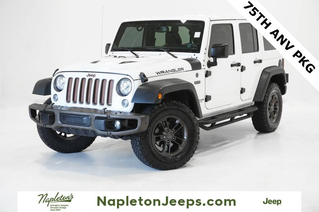 2017 Jeep Wrangler Sahara — SUV — 115,619 mi — Arlington Heights, IL