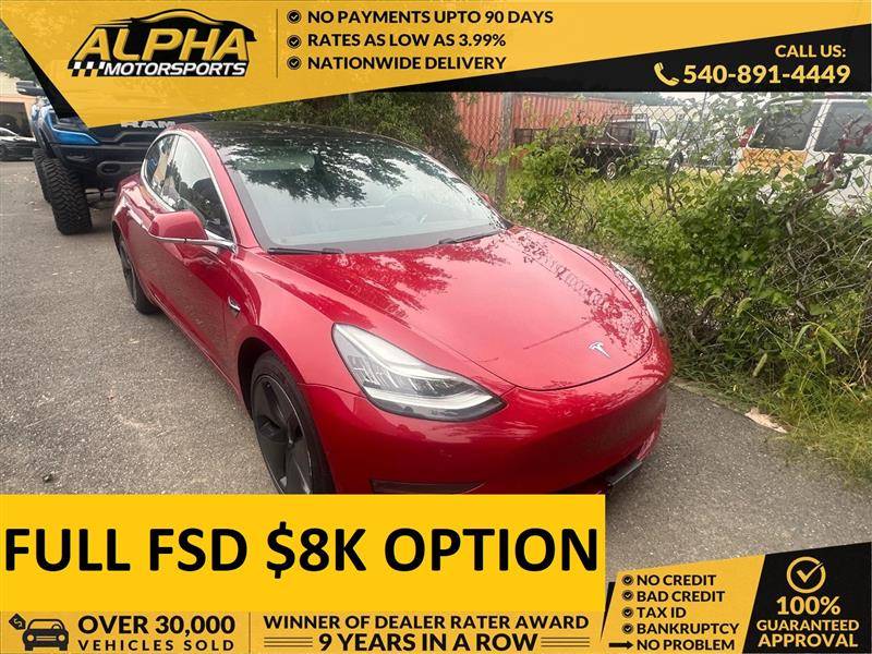 2018 Tesla Model 3 Long Range — Sedan — 66,289 mi — Fredricksburg, VA