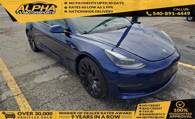 2023 Tesla Model 3 Performance — Sedan — 12,814 mi — Fredricksburg, VA