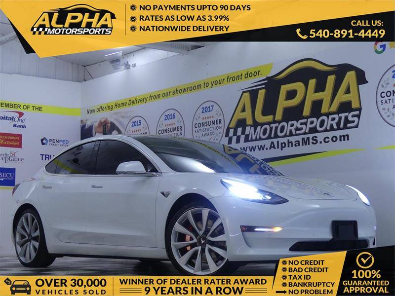 2019 Tesla Model 3 Performance — Sedan — 49,810 mi — Fredricksburg, VA
