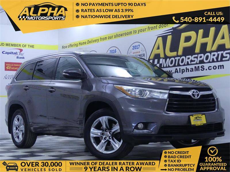 2015 Toyota Highlander Limited — SUV — 92,111 mi — Fredricksburg, VA