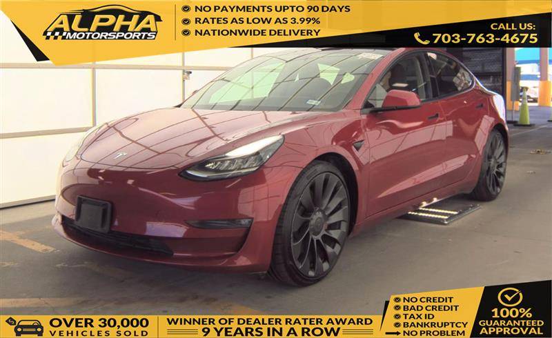 2021 Tesla Model 3 Performance — Sedan — 44,764 mi — Fredricksburg, VA