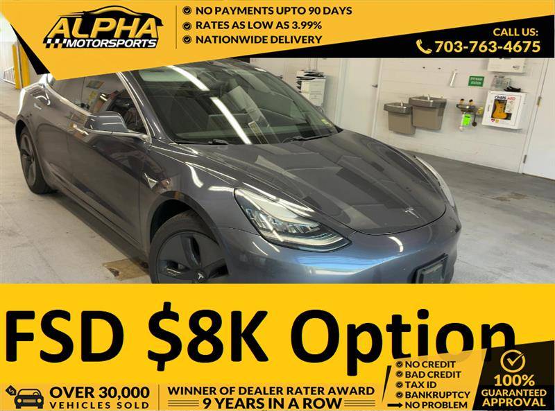 2019 Tesla Model 3 Long Range — Sedan — 66,157 mi — Fredricksburg, VA