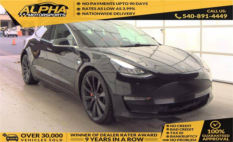 2020 Tesla Model 3 Performance — Sedan — 113,414 mi — Fredricksburg, VA