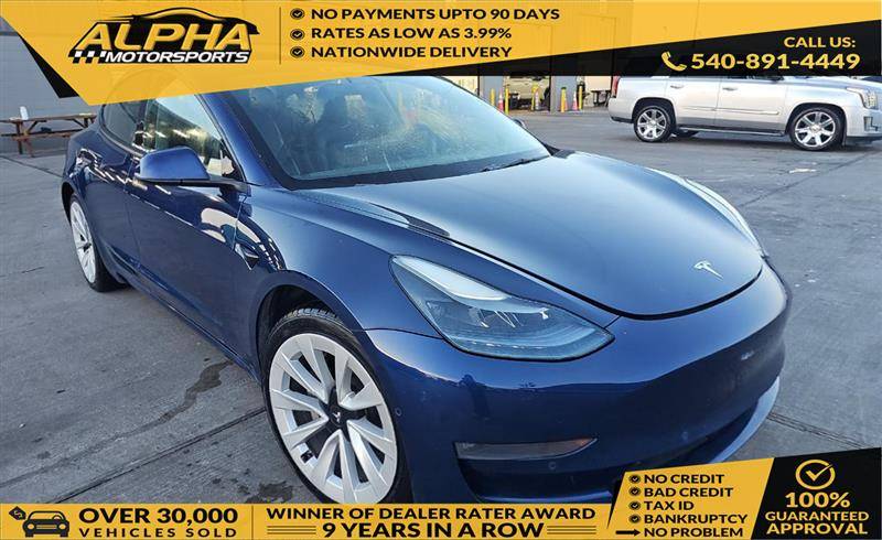 2022 Tesla Model 3 Long Range — Sedan — 46,393 mi — Fredricksburg, VA