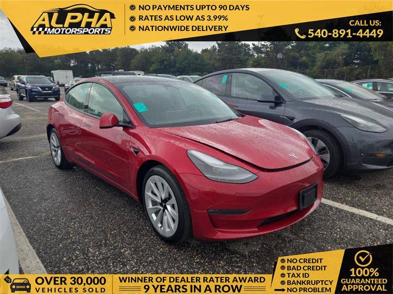 2022 Tesla Model 3 Long Range — Sedan — 35,453 mi — Fredricksburg, VA