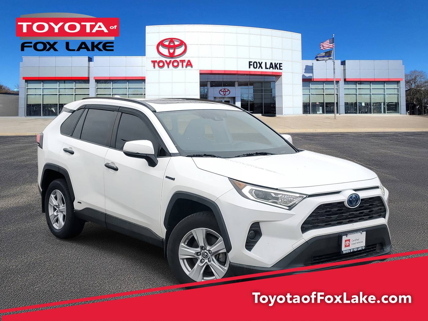 2019 Toyota RAV4 Hybrid XLE — SUV — 77,489 mi — Fox Lake, IL