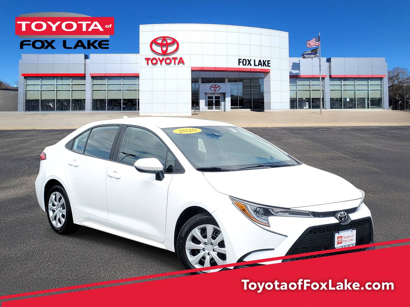 2020 Toyota Corolla LE — Sedan — 41,329 mi — Fox Lake, IL