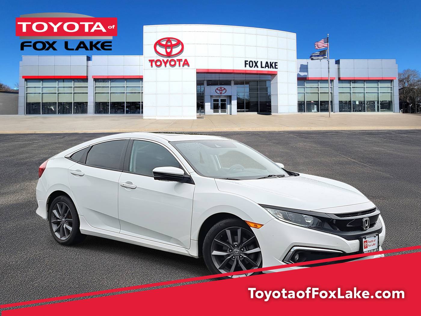 2019 Honda Civic EX-L — Sedan — 81,589 mi — Fox Lake, IL