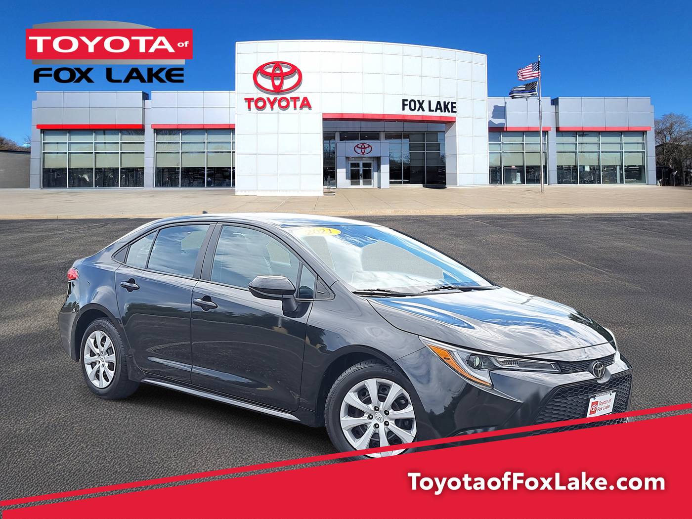2021 Toyota Corolla LE — Sedan — 42,747 mi — Fox Lake, IL