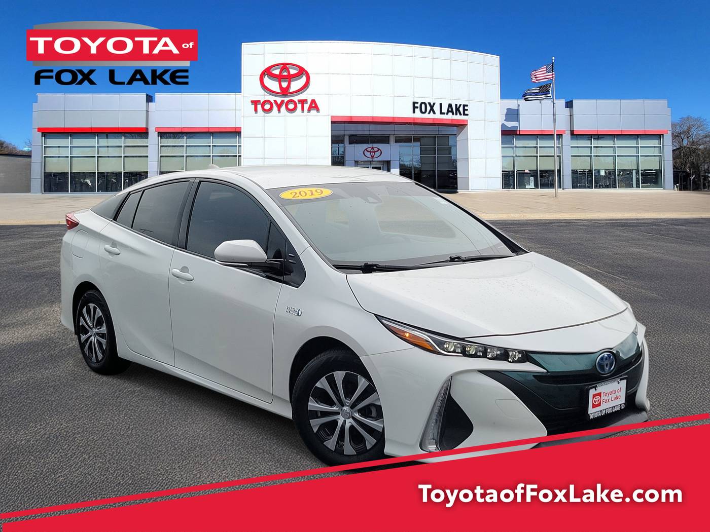 2019 Toyota Prius Prime Premium — Hatchback — 30,495 mi — Fox Lake, IL