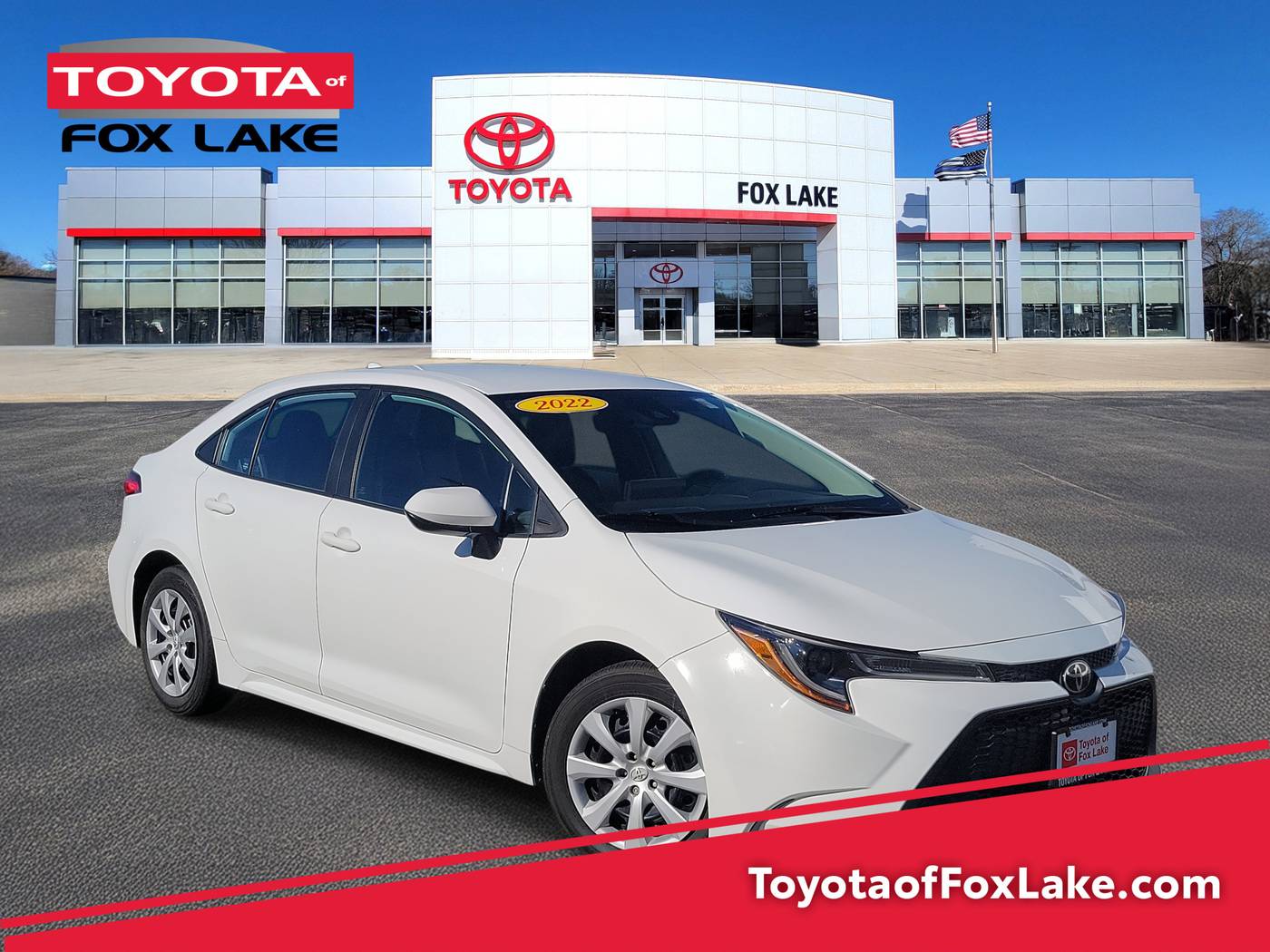 2022 Toyota Corolla LE — Sedan — 65,957 mi — Fox Lake, IL