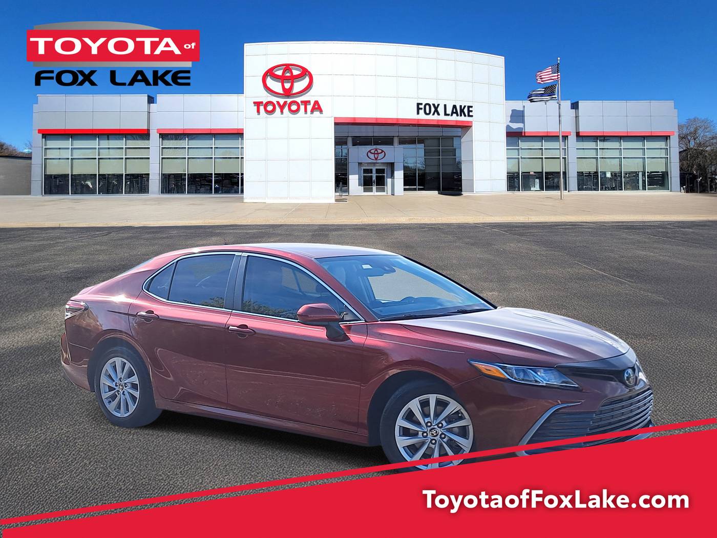 2021 Toyota Camry LE — Sedan — 74,983 mi — Fox Lake, IL