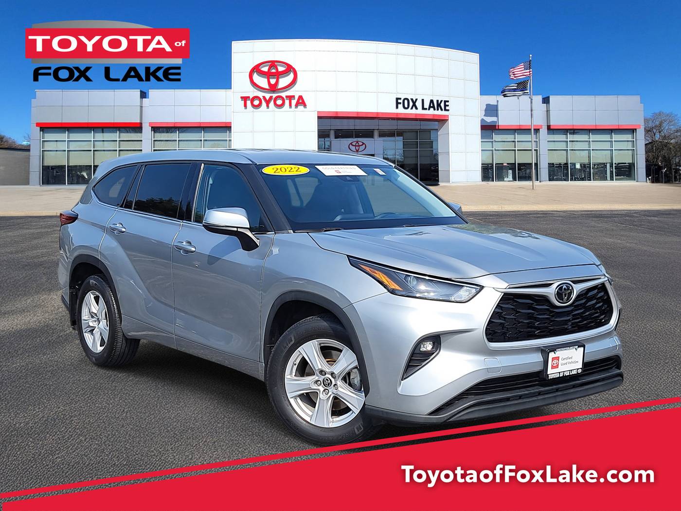 2022 Toyota Highlander LE — SUV — 40,753 mi — Fox Lake, IL