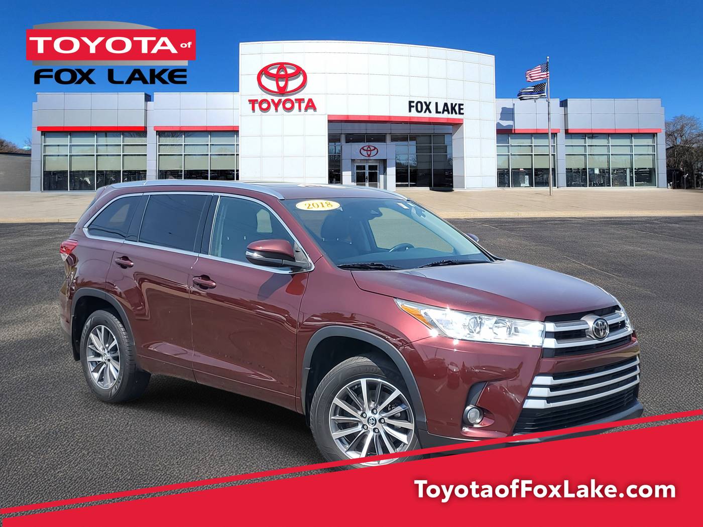 2018 Toyota Highlander SE V6 — SUV — 61,143 mi — Fox Lake, IL