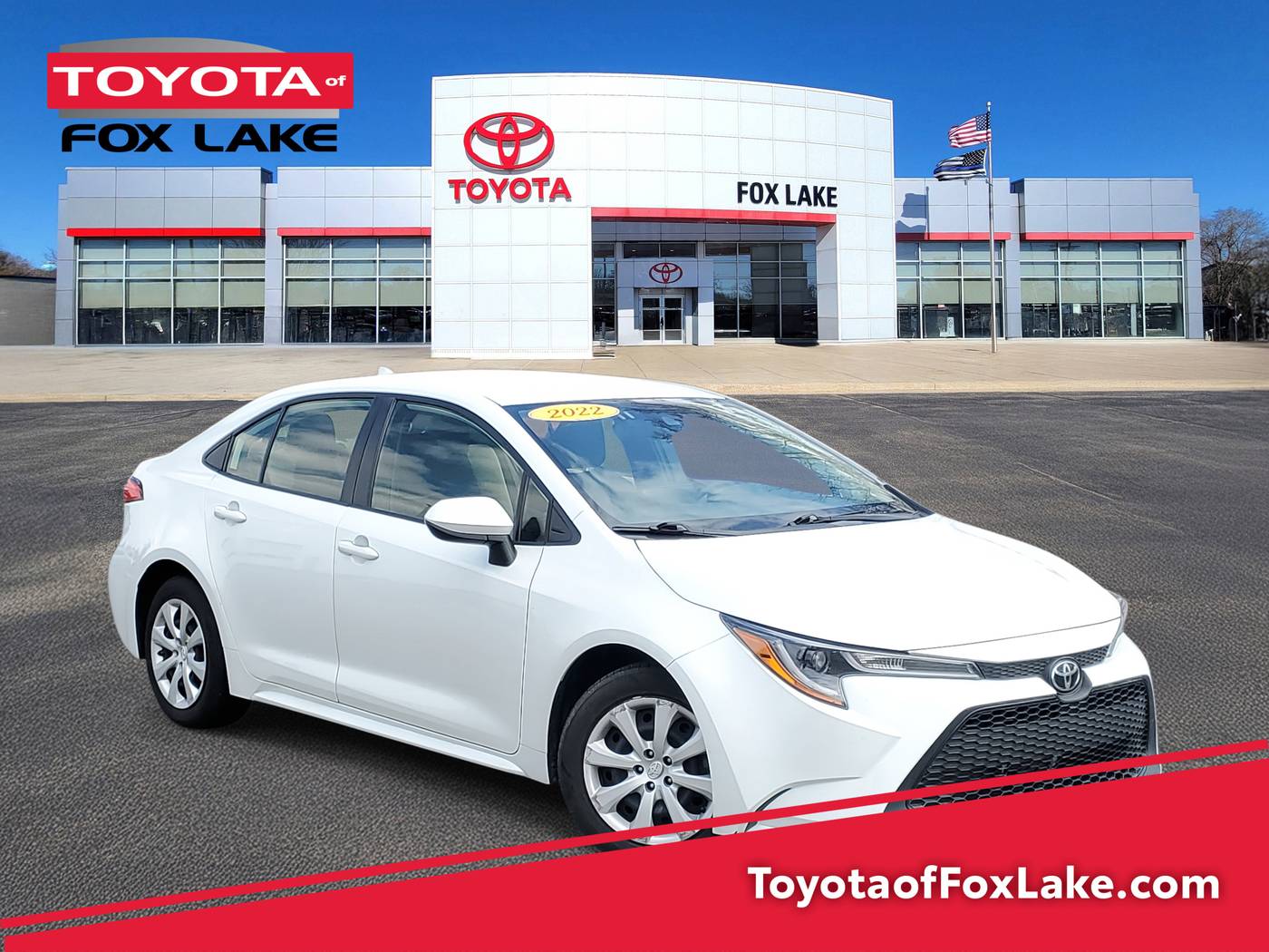 2022 Toyota Corolla LE — Sedan — 65,902 mi — Fox Lake, IL