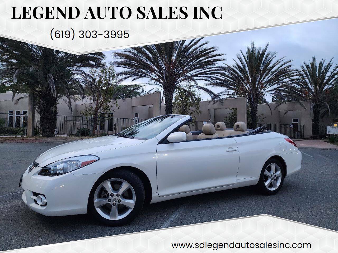 2007 Toyota Camry Solara SLE V6 — Convertible — 133,000 mi — Lemon Grove, CA