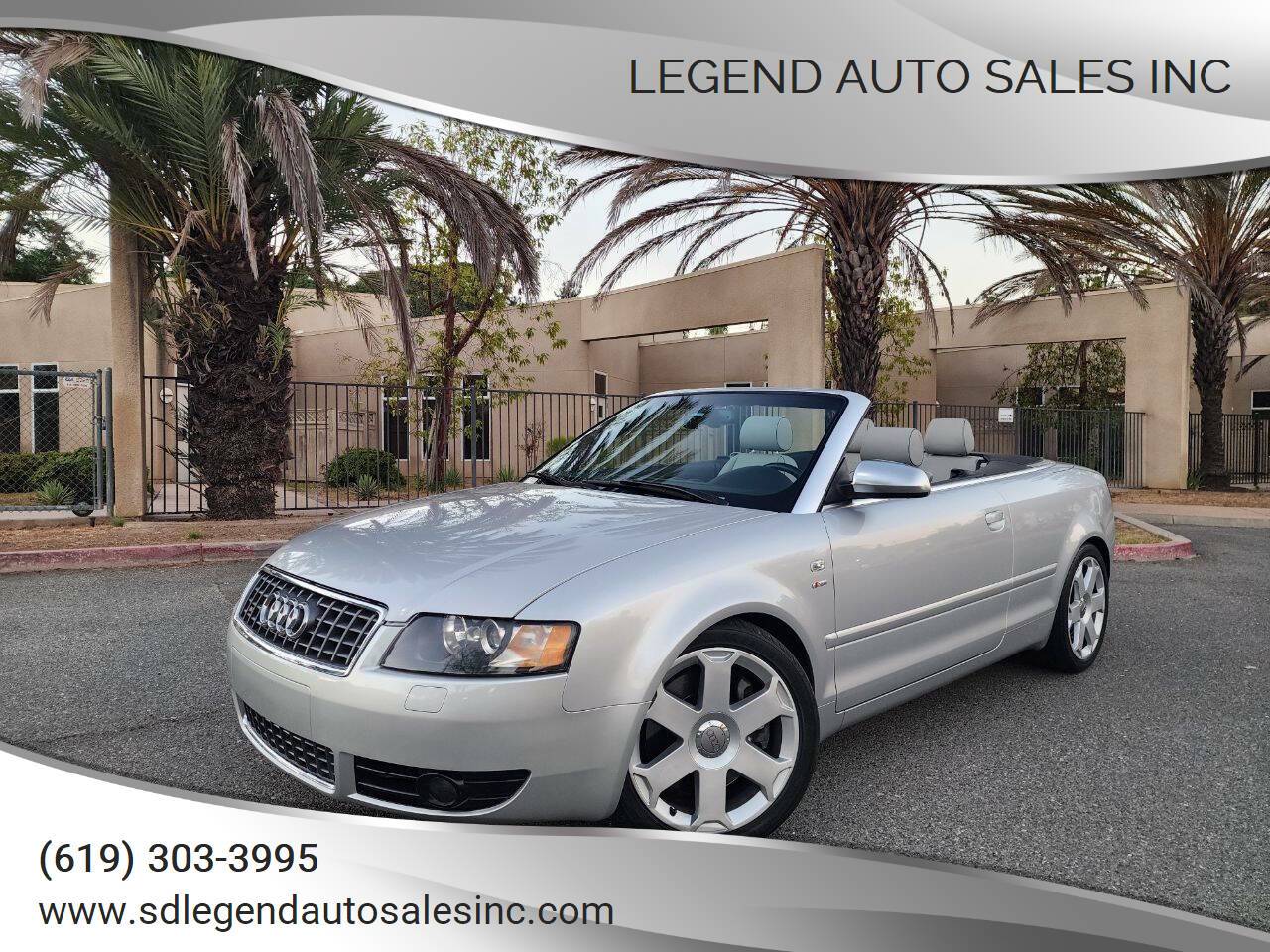 2005 Audi S4 Standard — Convertible — 88,000 mi — Lemon Grove, CA