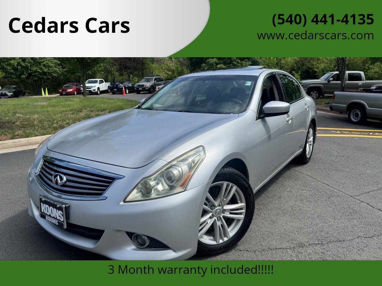 2010 INFINITI G G37x — Sedan — 94,500 mi — Chantilly, VA