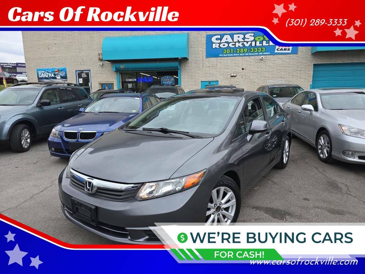 2012 Honda Civic EX — Sedan — 221,316 mi — Rockville, MD