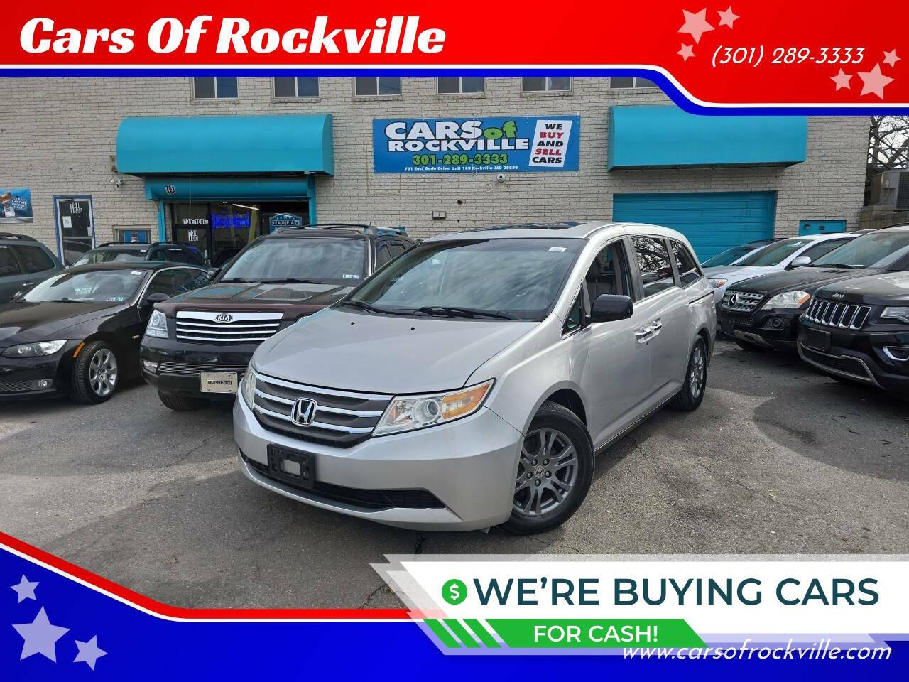2013 Honda Odyssey EX-L — Minivan — 158,480 mi — Rockville, MD