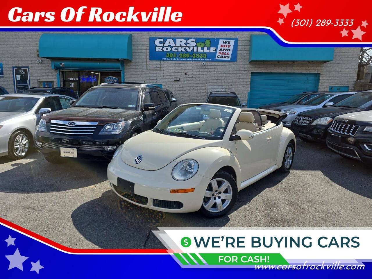 2007 Volkswagen New Beetle Base — Convertible — 90,026 mi — Rockville, MD