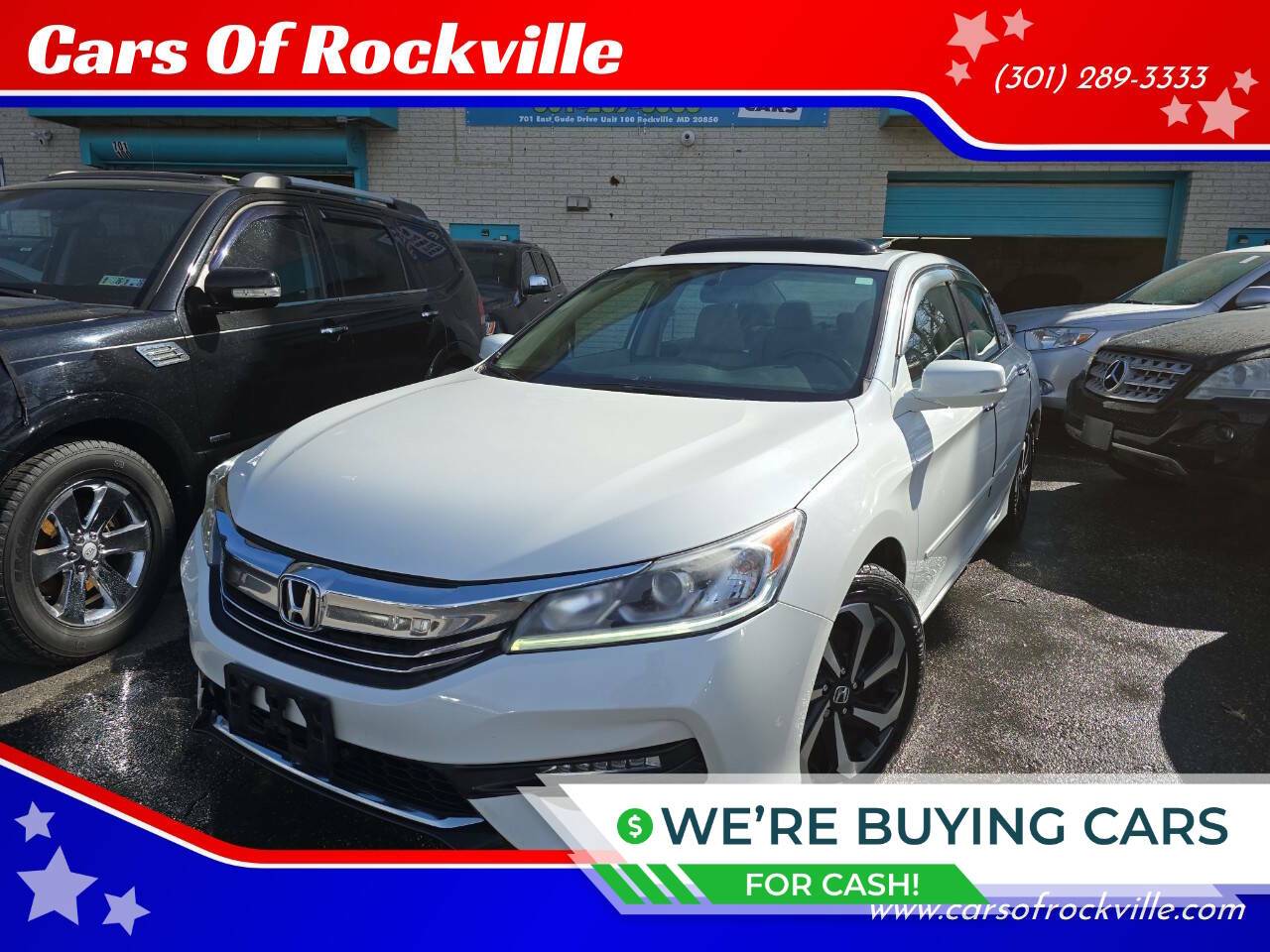 2016 Honda Accord EX-L — Sedan — 189,070 mi — Rockville, MD