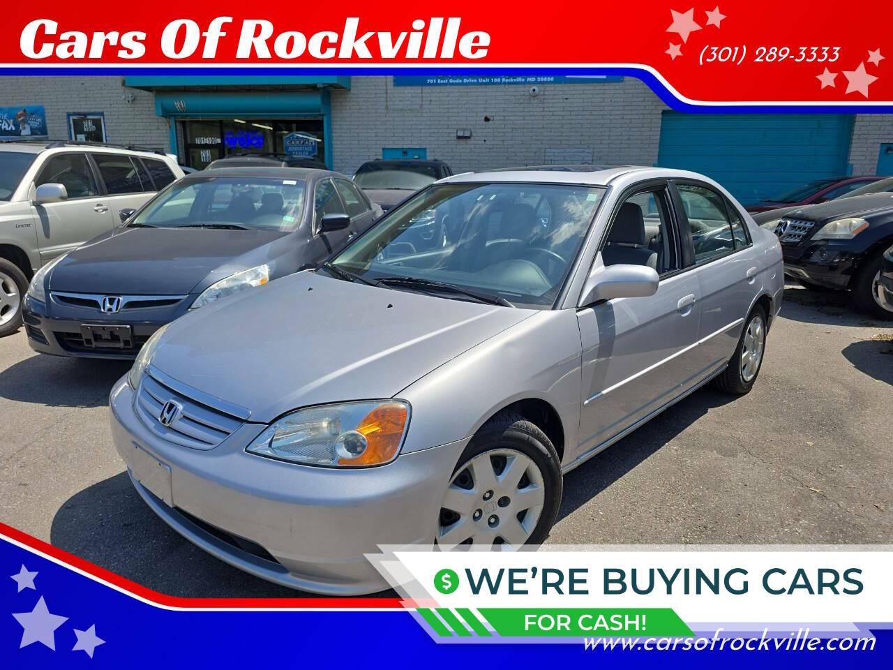 2002 Honda Civic EX — Sedan — 175,434 mi — Rockville, MD