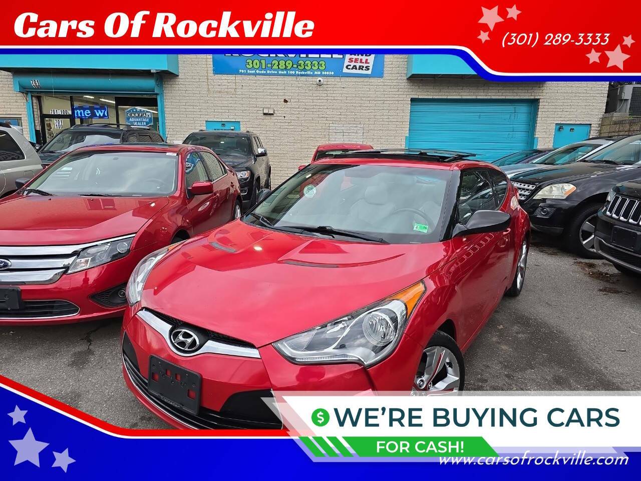 2013 Hyundai Veloster Base — Hatchback — 107,921 mi — Rockville, MD