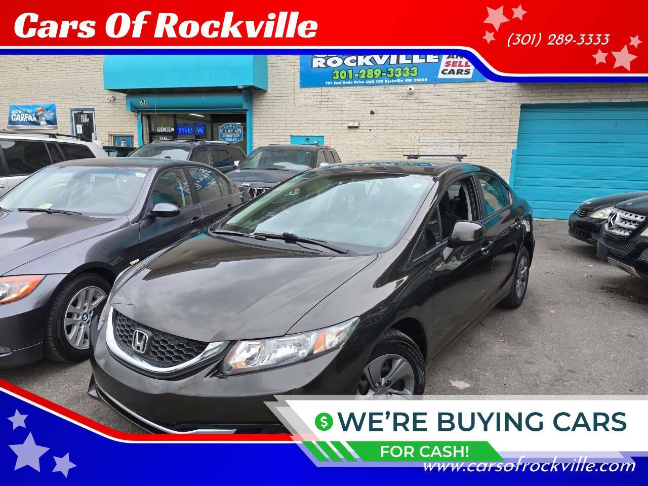 2013 Honda Civic LX — Sedan — 143,048 mi — Rockville, MD