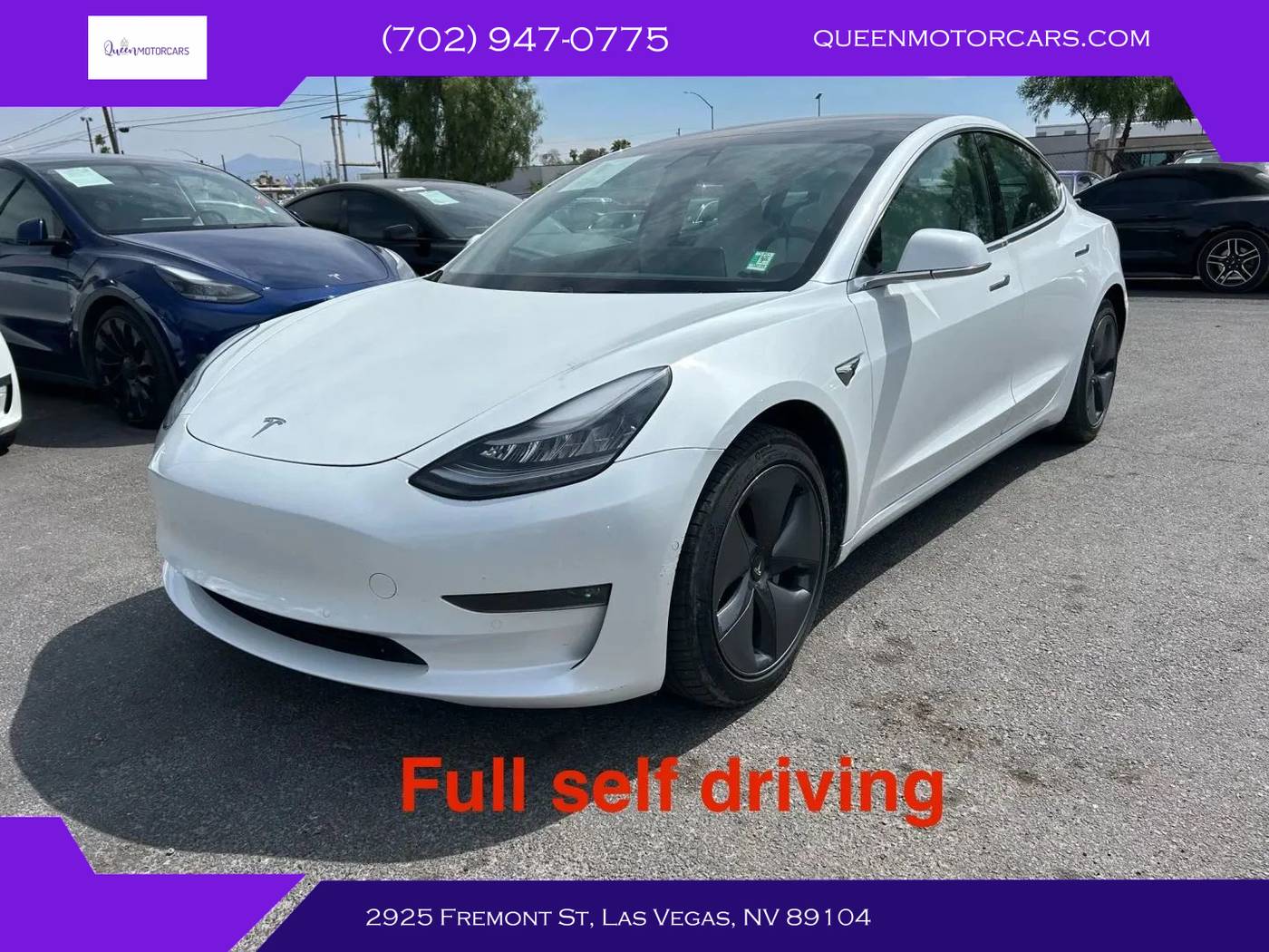 2019 Tesla Model 3 Long Range — Sedan — 60,289 mi — Las Vegas, NV