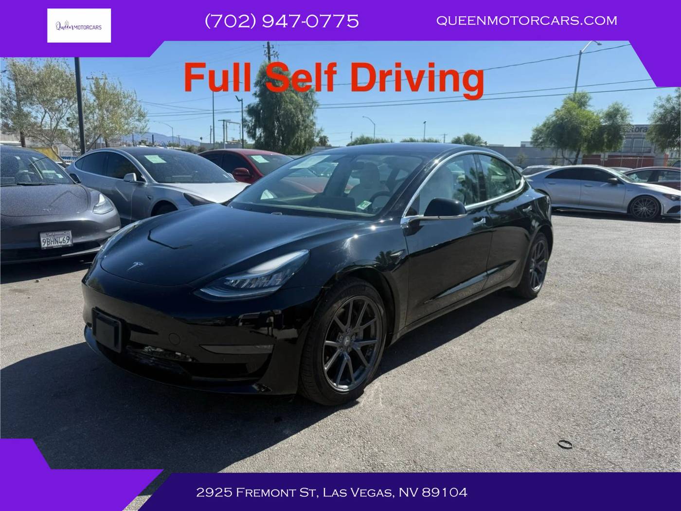 2019 Tesla Model 3 Long Range — Sedan — 56,383 mi — Las Vegas, NV