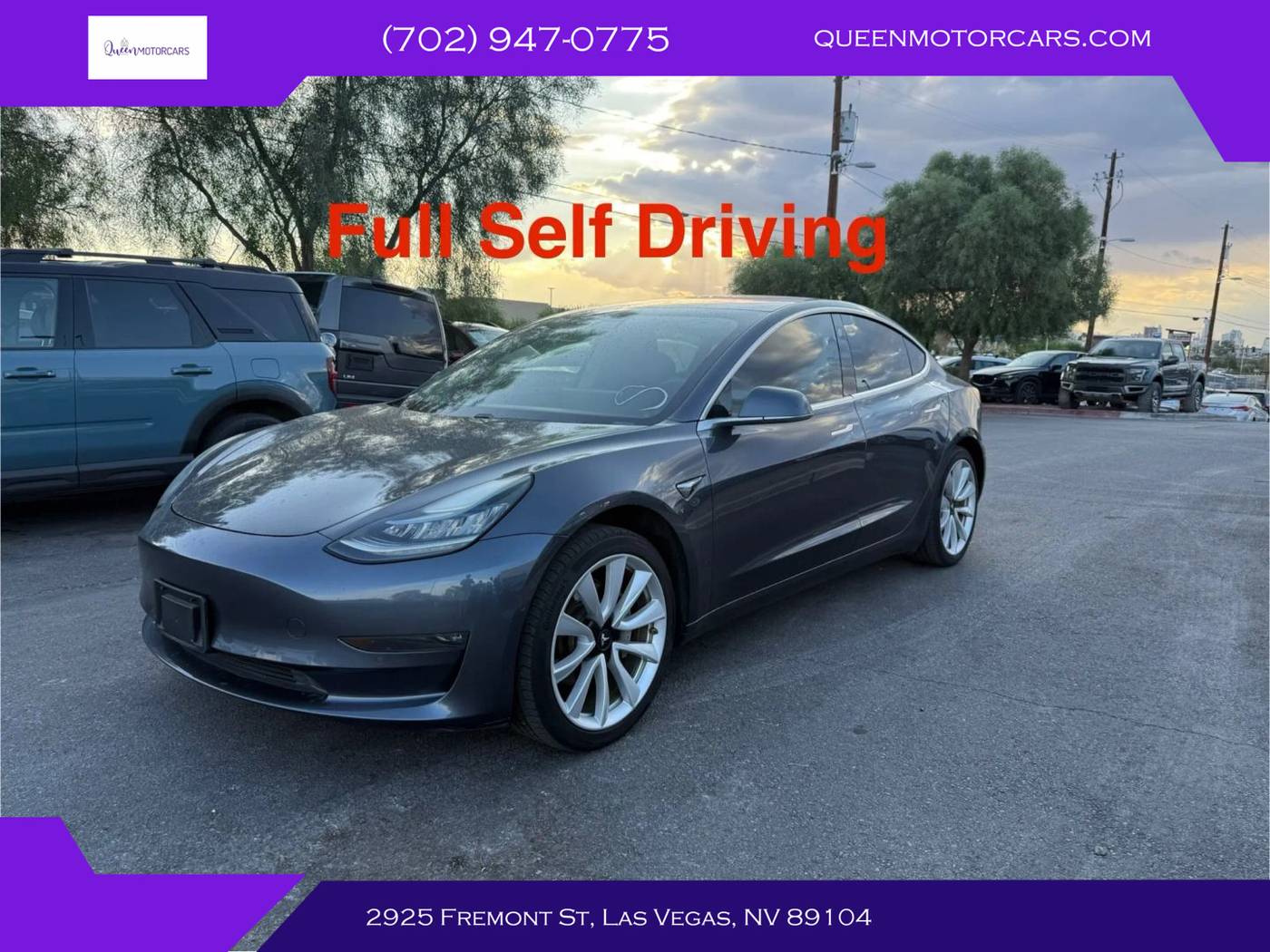2018 Tesla Model 3 Long Range — Sedan — 56,434 mi — Las Vegas, NV