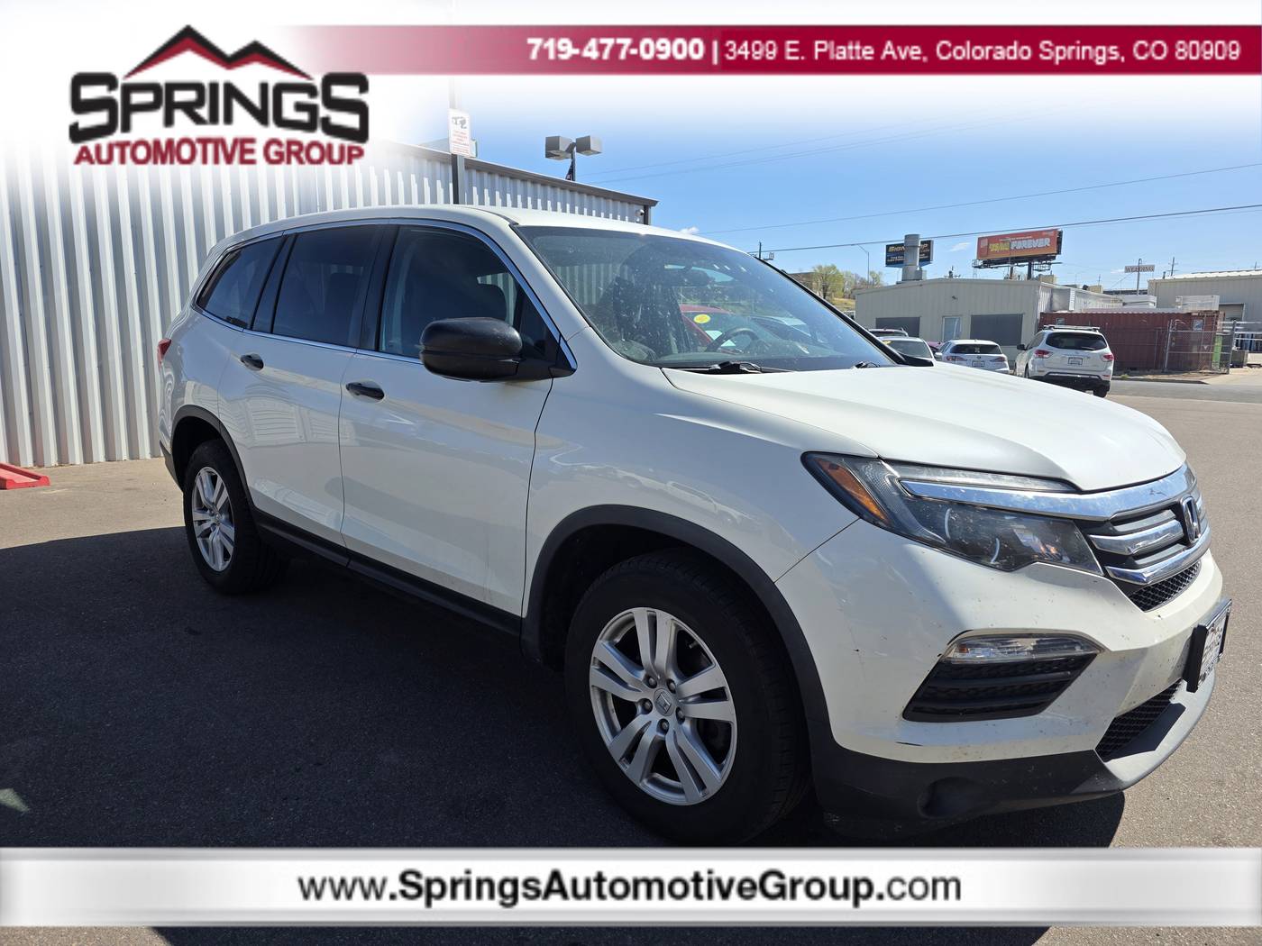 2018 Honda Pilot LX — SUV — 113,275 mi — Colorado Springs, CO