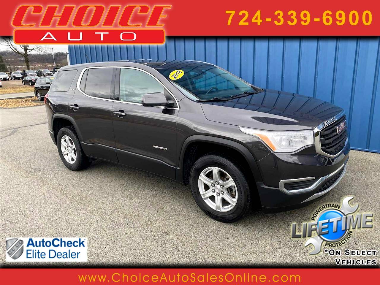 2018 GMC Acadia SLE — SUV — 80,192 mi — Murrysville, PA