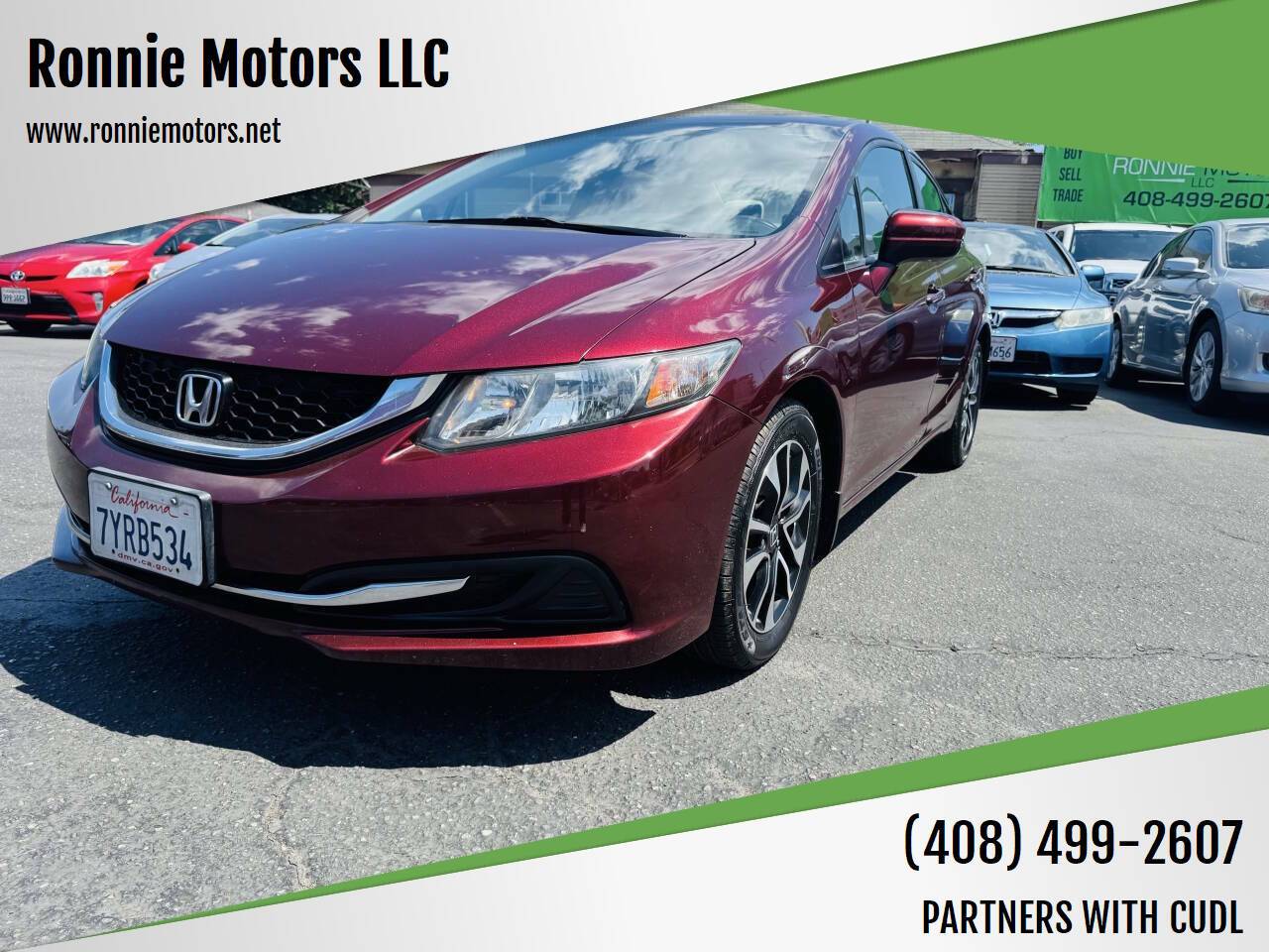 2014 Honda Civic EX — Sedan — 78,524 mi — San Jose, CA