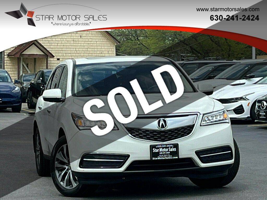 2016 Acura MDX Technology Package with AcuraWatch Plus — SUV — 53,329 mi — Downers Grove, IL