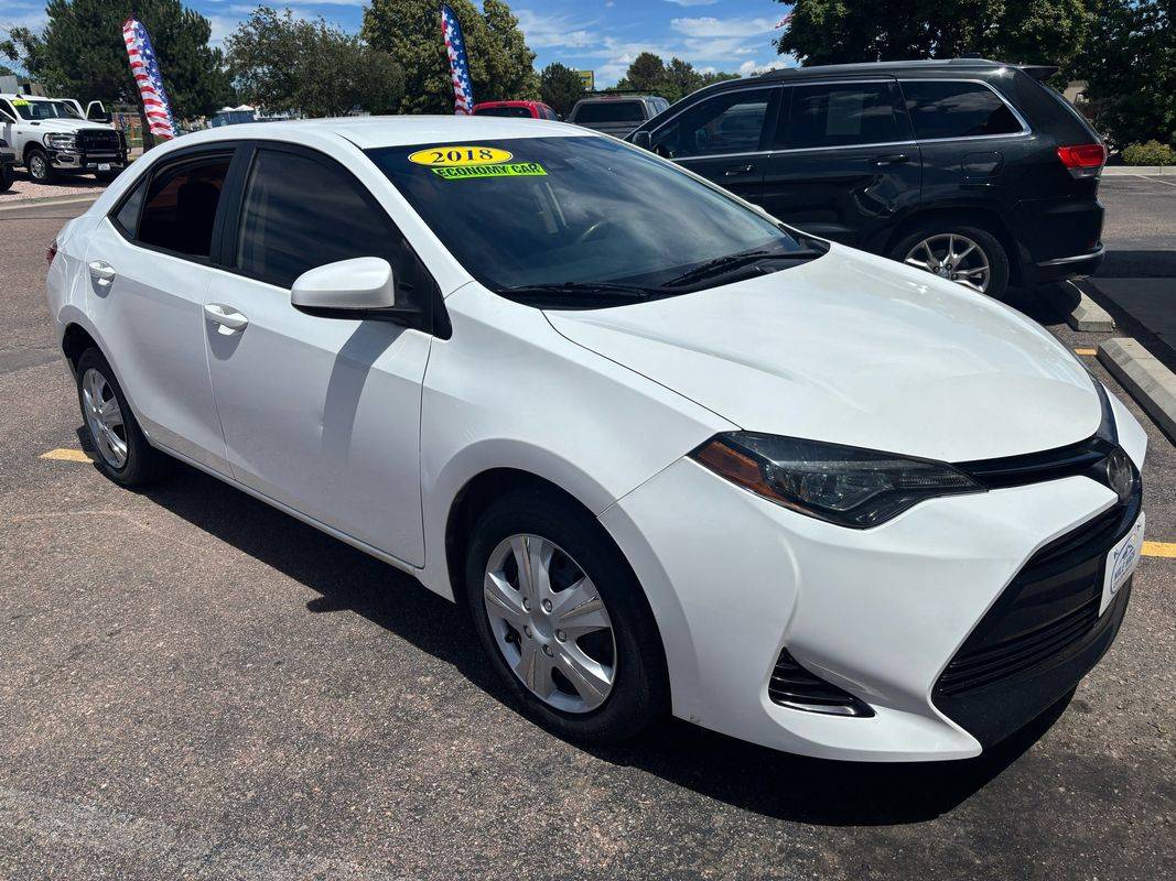 2018 Toyota Corolla LE — Sedan — 76,496 mi — Colorado Springs, CO
