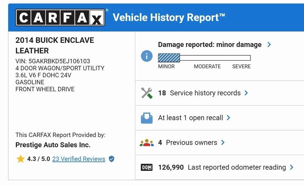 2014 Buick Enclave Leather — SUV — 126,990 mi — Ocala, FL