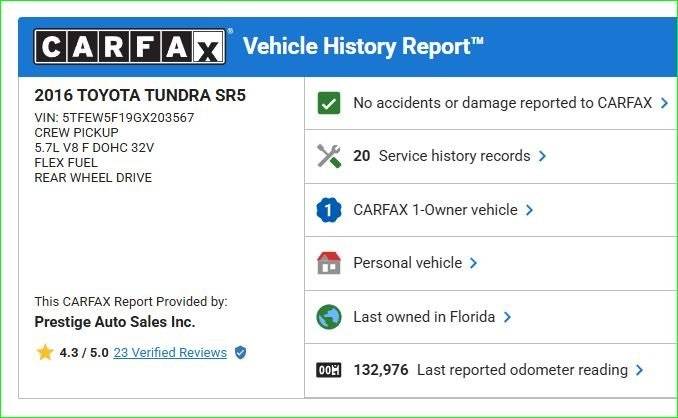 2016 Toyota Tundra SR5 — Pickup Truck — 134,161 mi — Ocala, FL